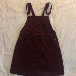 Corduroy overall dress
